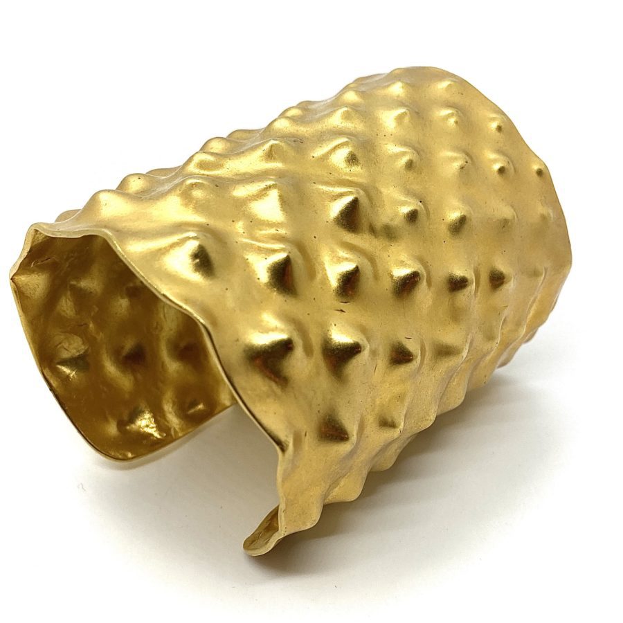 Robert Lee Morris Gold Plated Bumps Cuff