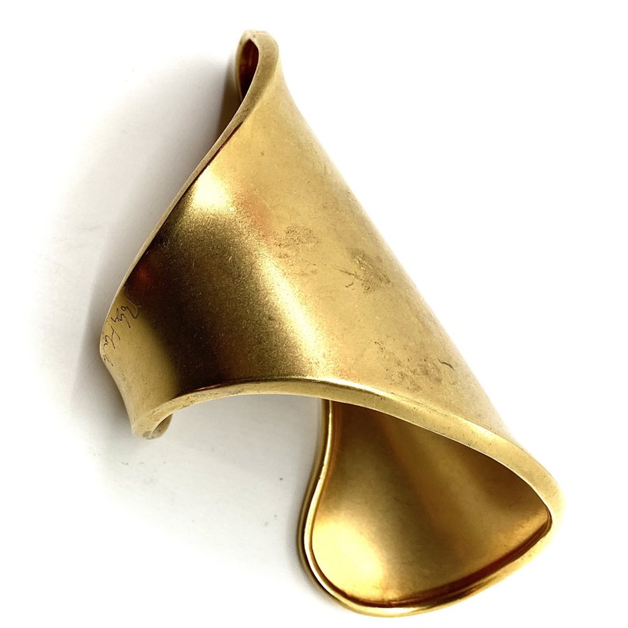 Robert Lee Morris Gold Plated Large Curl Cuff