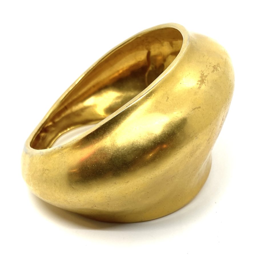 Robert lee Morris Gold Plated Bubble Bangle 1977 - Image 4