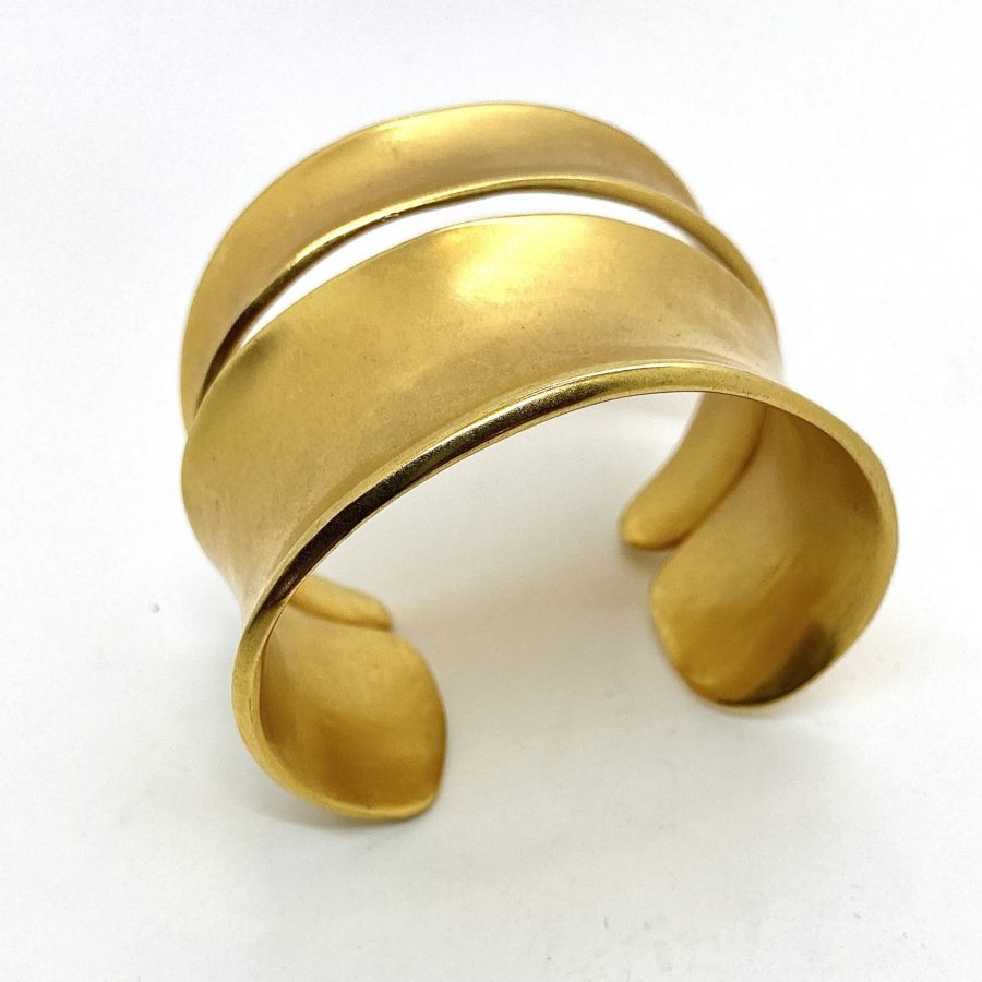 Robert Lee Morris Gold Plated Split Concave Cuff - Image 3