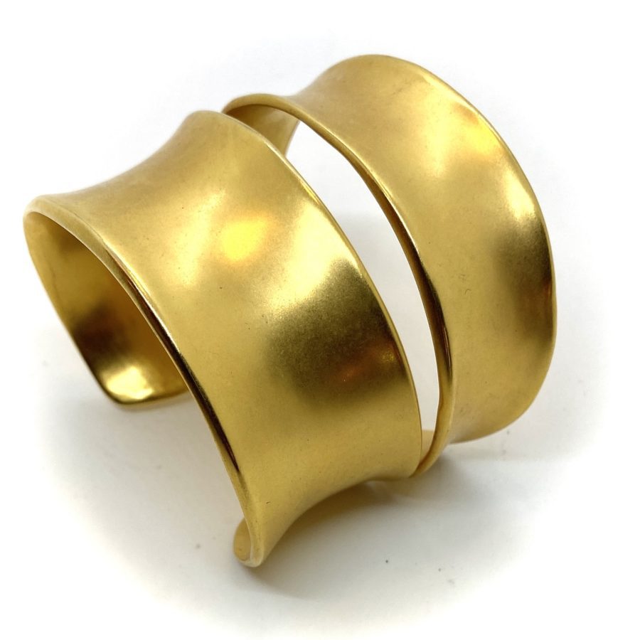 Robert Lee Morris Gold Plated Split Concave Cuff - Image 4