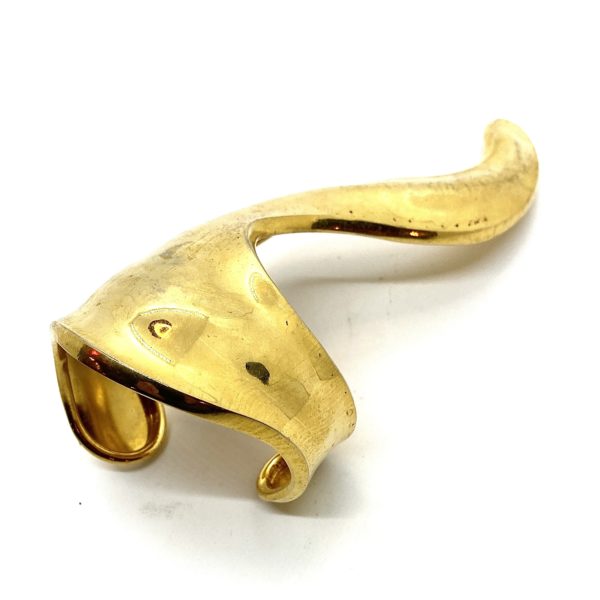 Robert Lee Morris Gold Plated Salamander Cuff
