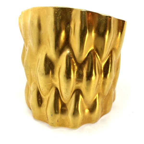 Robert Lee Morris Gold Plated Basket Cuff