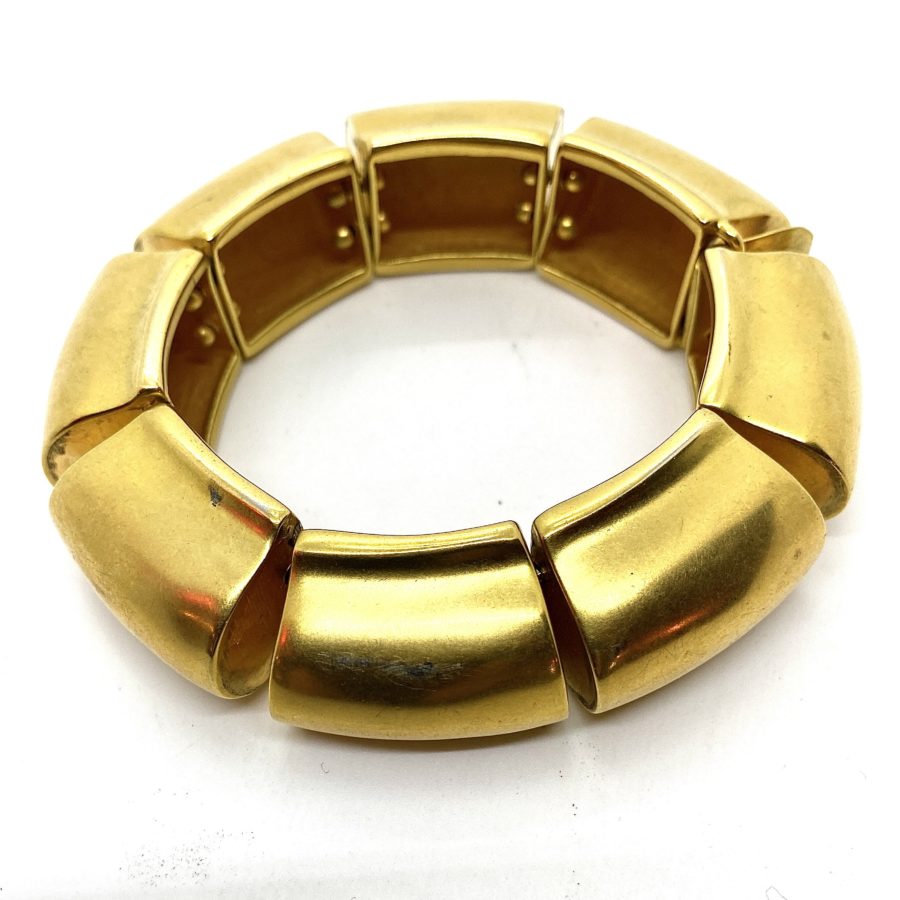 Robert Lee MorrisGold Plated Segmented Bowl Bracelet