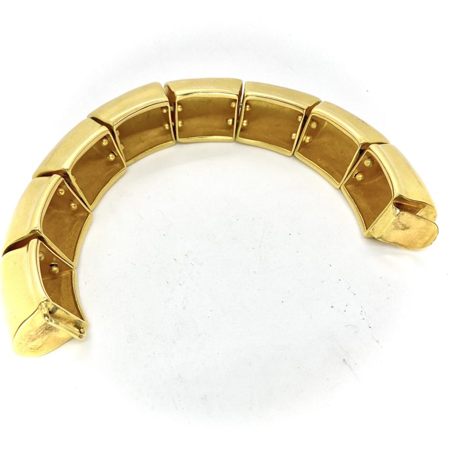 Robert Lee MorrisGold Plated Segmented Bowl Bracelet - Image 3