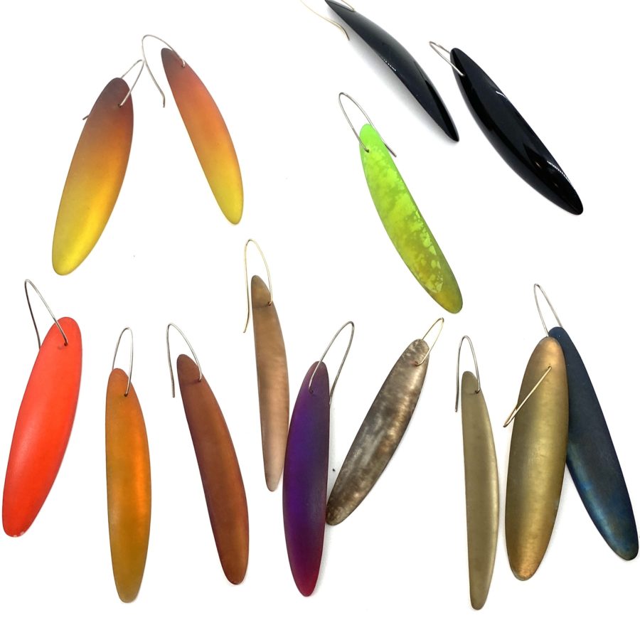 Ted Muehling Single Sardine Earring Slate Gray - Image 3