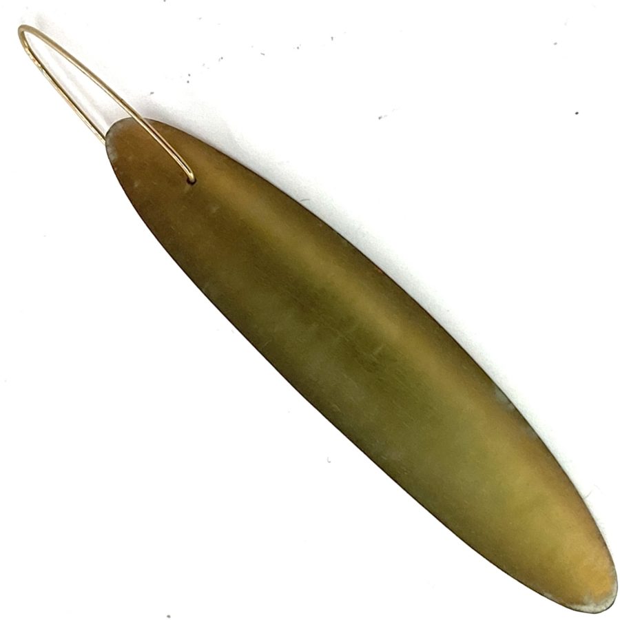 Ted Muehling Single Sardine Earring Slate Gray