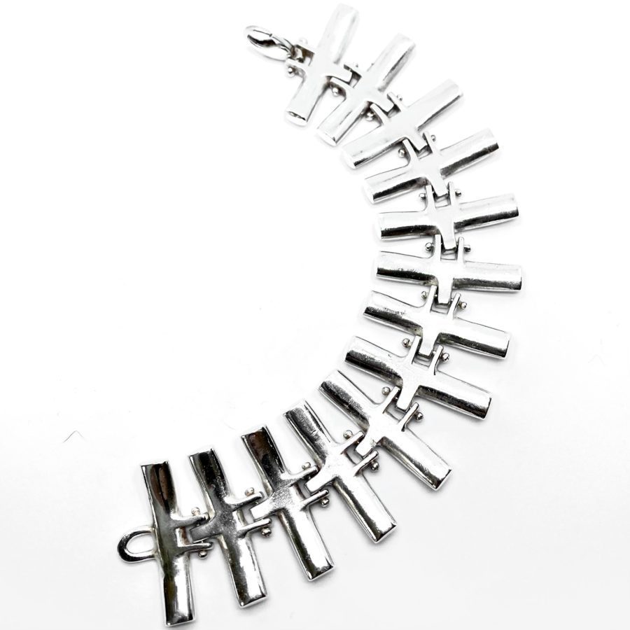 Robert Lee Morris Sterling Silver Squadron Bracelet - Image 2