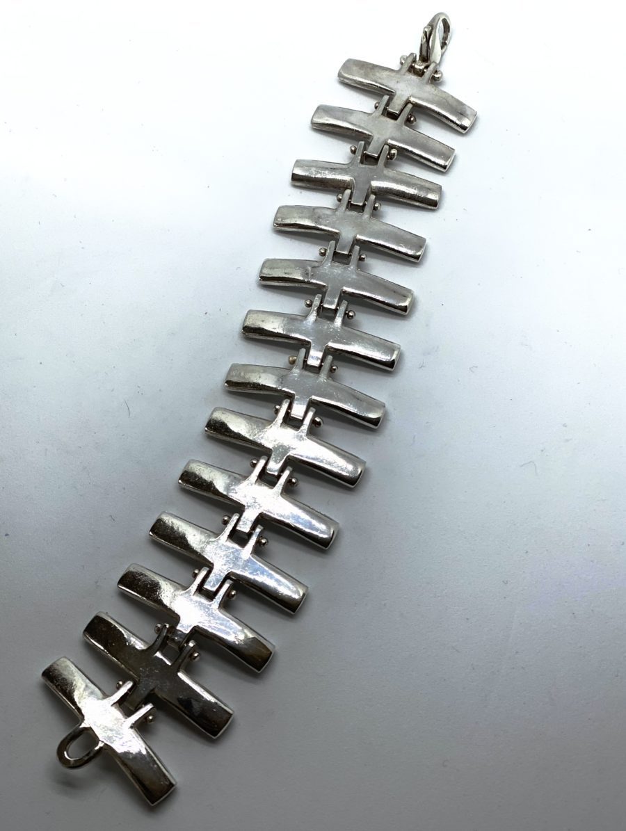 Robert Lee Morris Sterling Silver Squadron Bracelet - Image 6