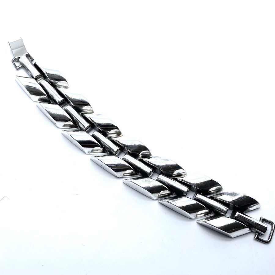 Robert Lee Morris Sterling Silver Herringbone/Bar Bracelet - Image 3
