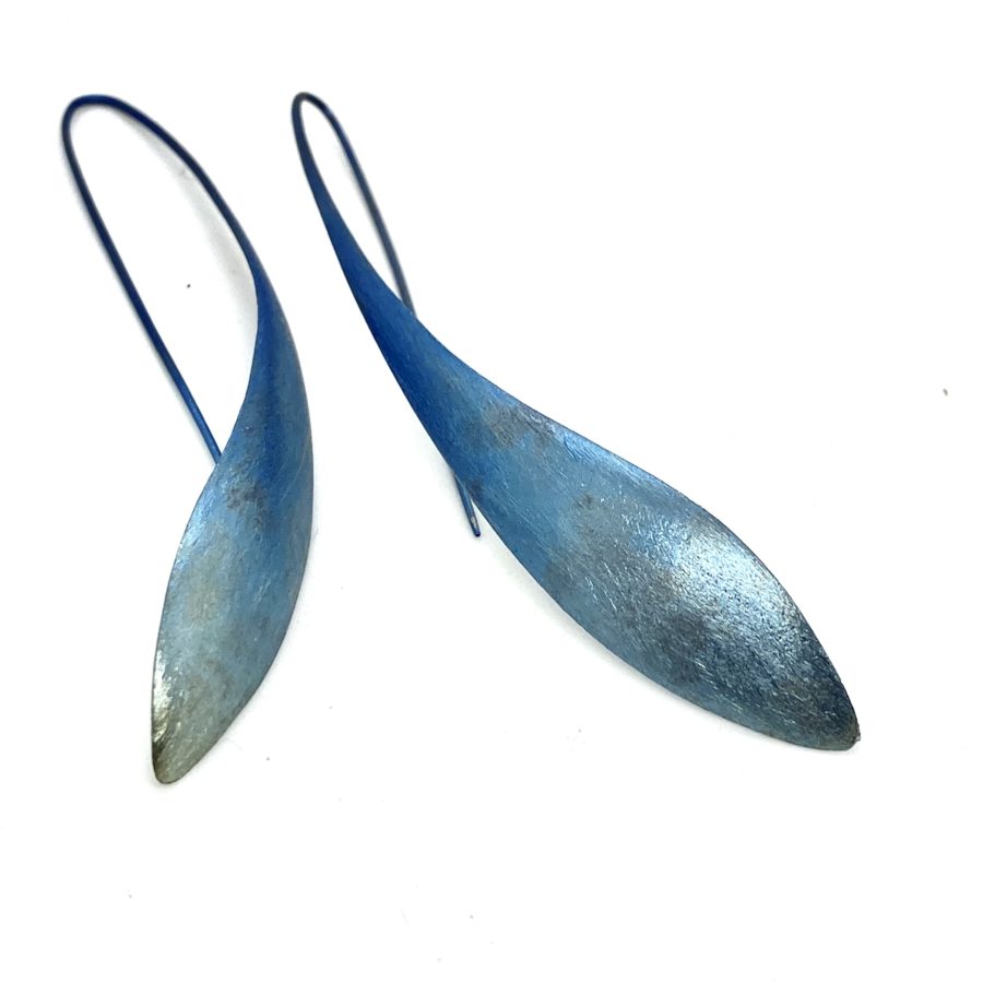 Ted Muehling Niobium Feather Earrings - Image 3