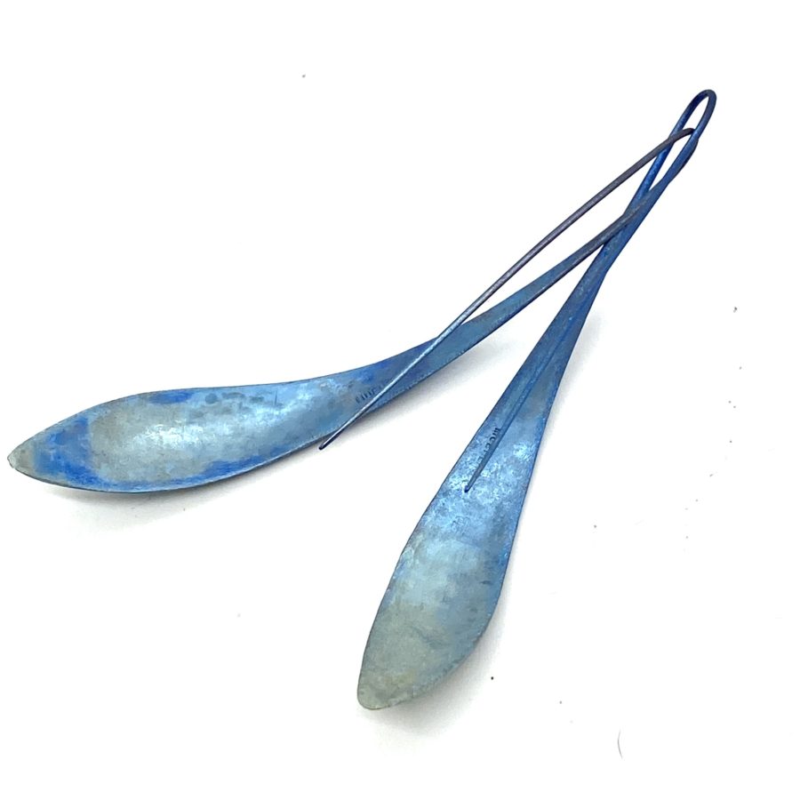 Ted Muehling Niobium Feather Earrings - Image 2