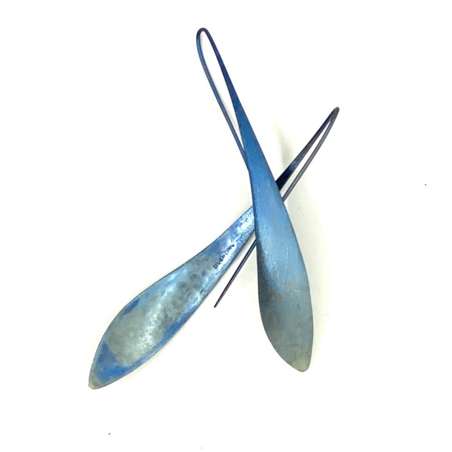 Ted Muehling Niobium Feather Earrings