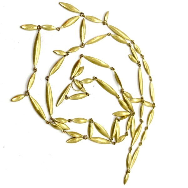 Ted Muehling Long Rice Necklace