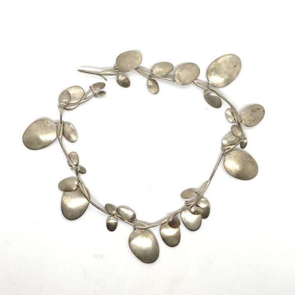 Ted Muehling Silver Petal Necklace