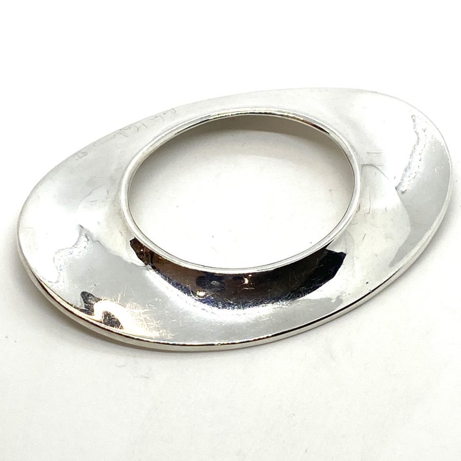 Robert Lee Morris Silver Wide Oval Bangle
