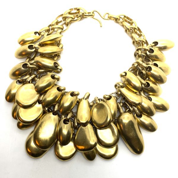Robert Lee Morris Gold Plated Gobstopper Necklace