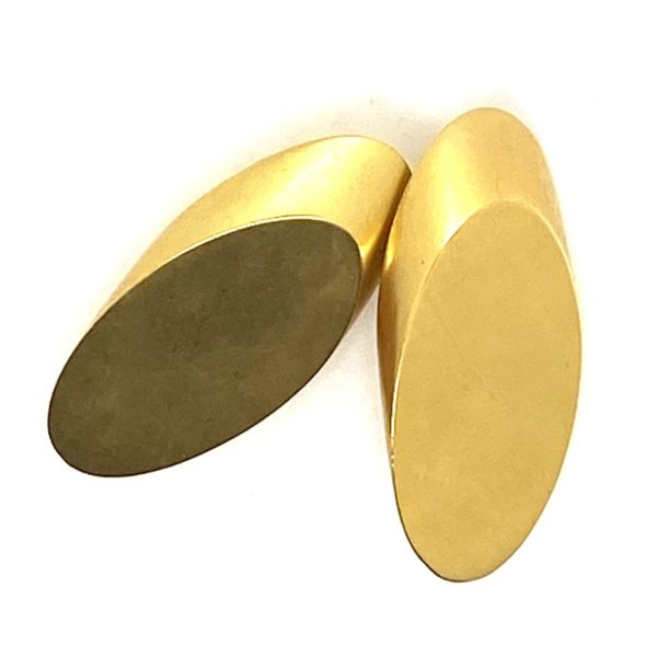 Robert Lee Morris Gold Plated Slice Earrings