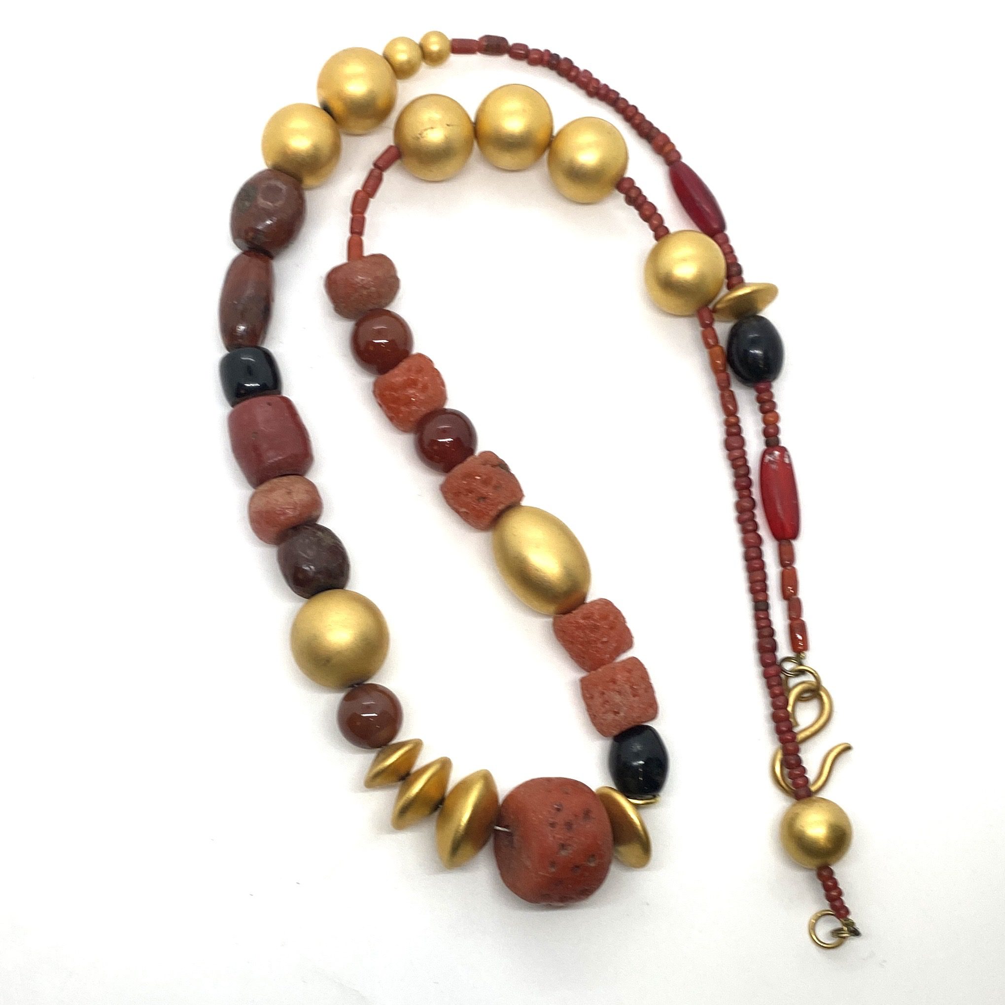 Robert Lee Morris for Donna Karan Tribal Red Necklace #2