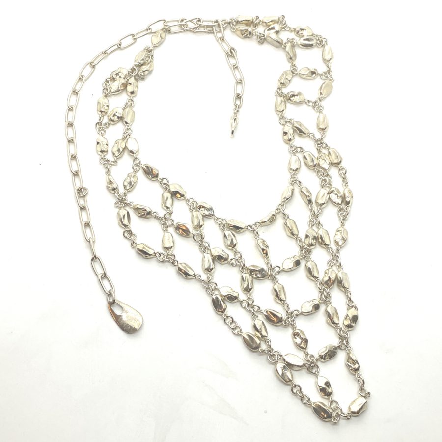 Robert Lee Morris Web of Raisins Bib Necklace - Image 2