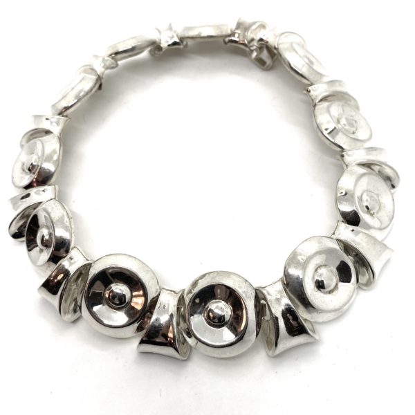 Robert Lee Morris Sterling Silver Architectural Detailed Necklace