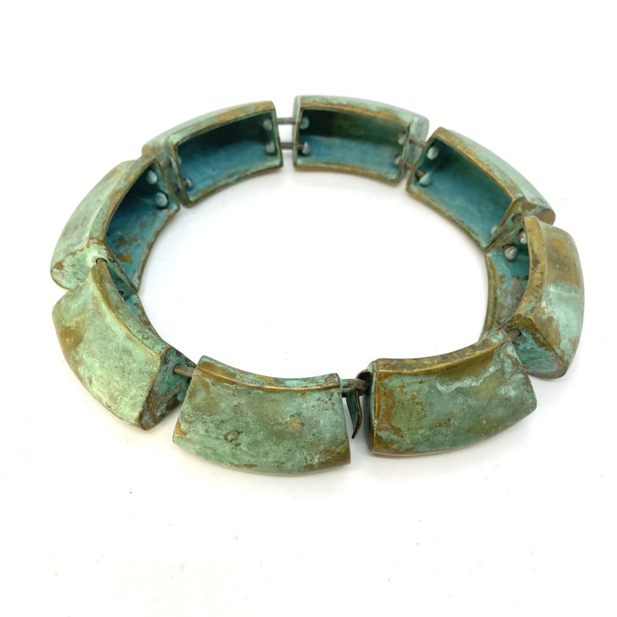 Robert Lee Morris Segmented Bowl Bracelet Verdigris