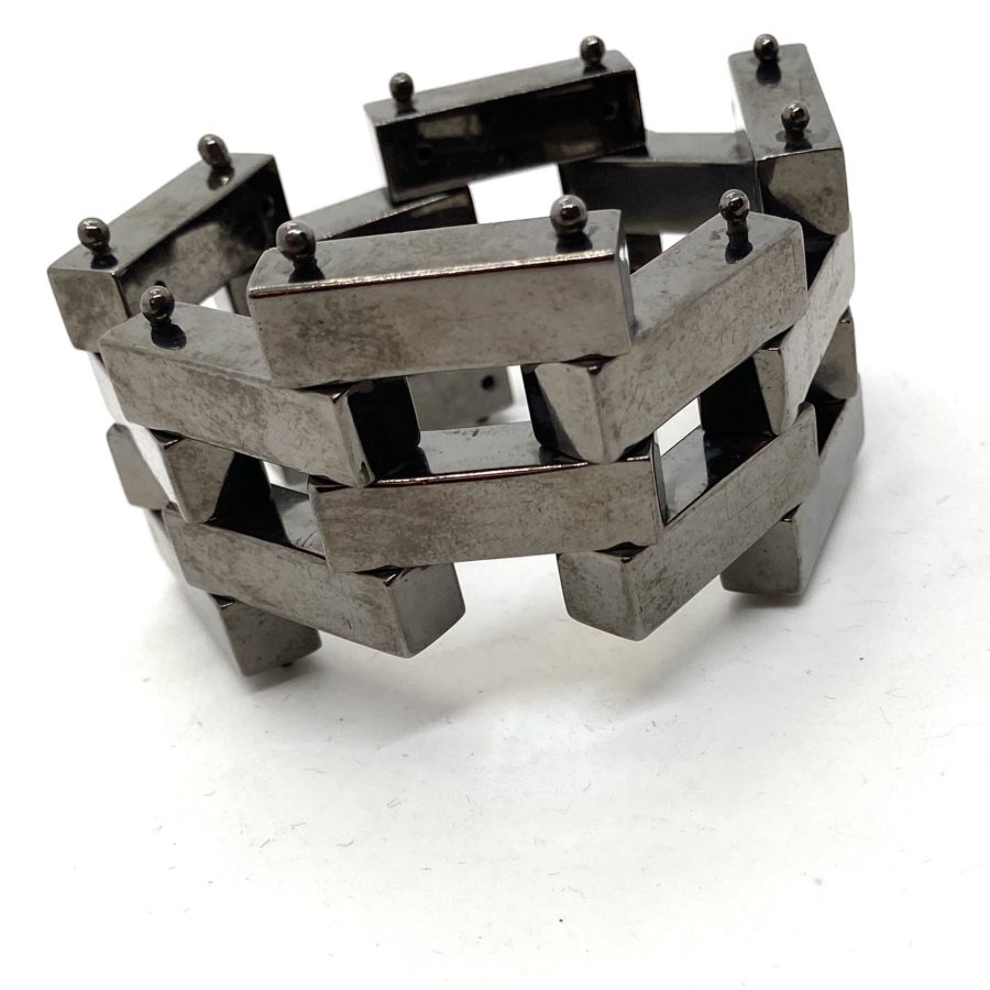 Robert Lee Morris 2x2 Undulating Bar Bracelet Hematite