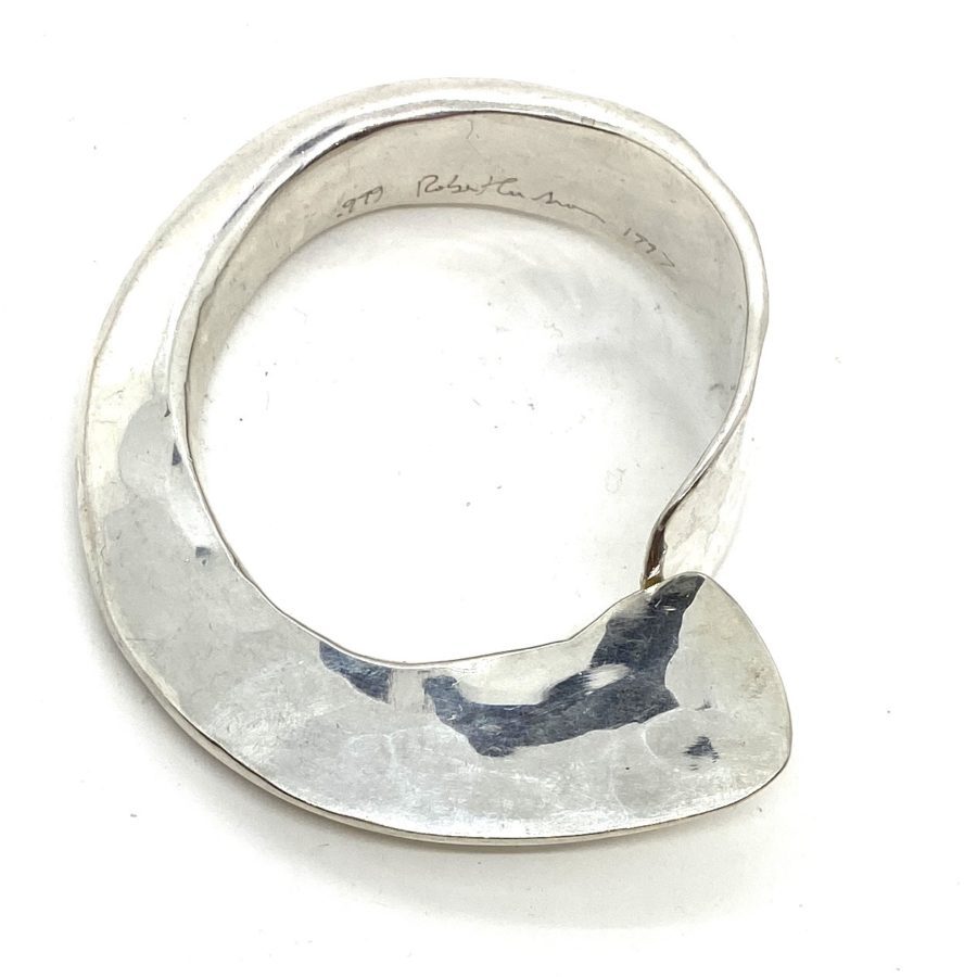 Robert Lee Morris Fine Silver Giant Forged Bangle