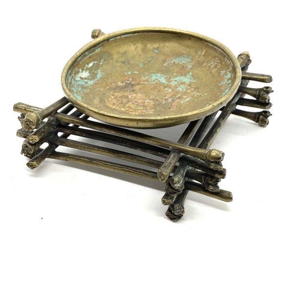 Robert Lee Morris Wabi Sabi Bronze Bamboo Pyre Bowl