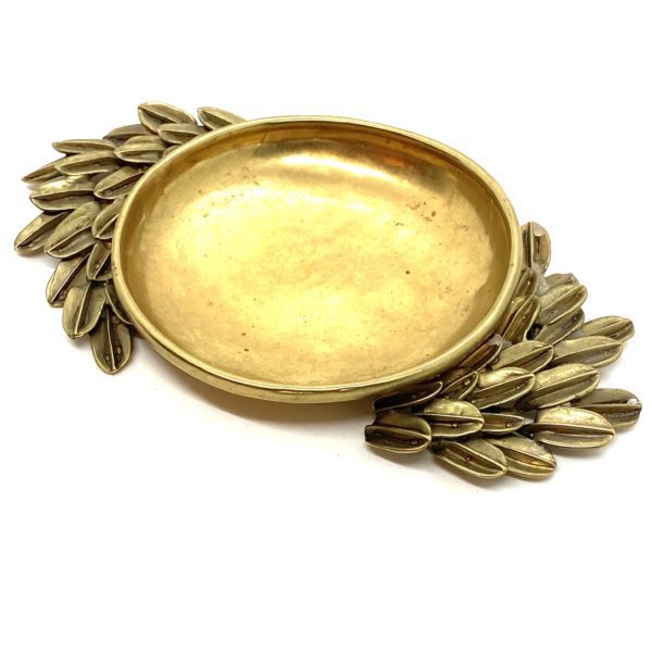Robert Lee Morris Gold Plated Wreathed Bowl