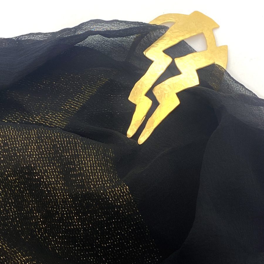 Robert Lee Morris for Donna Karan Double Lightening Scarf Ornament - Image 2