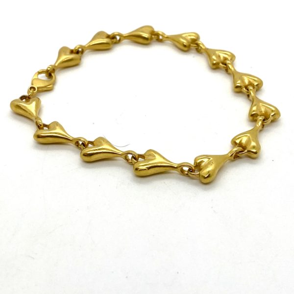 Robert Lee Morris Stretched Heart Link Bracelet