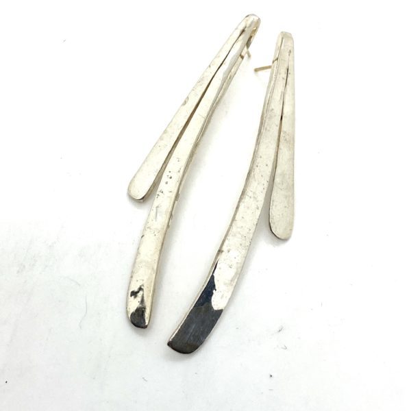 Robert Lee Morris Curved Split Forged Earrings