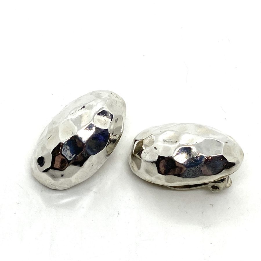 Robert Lee Morris Whittled Pebble Button Earrings