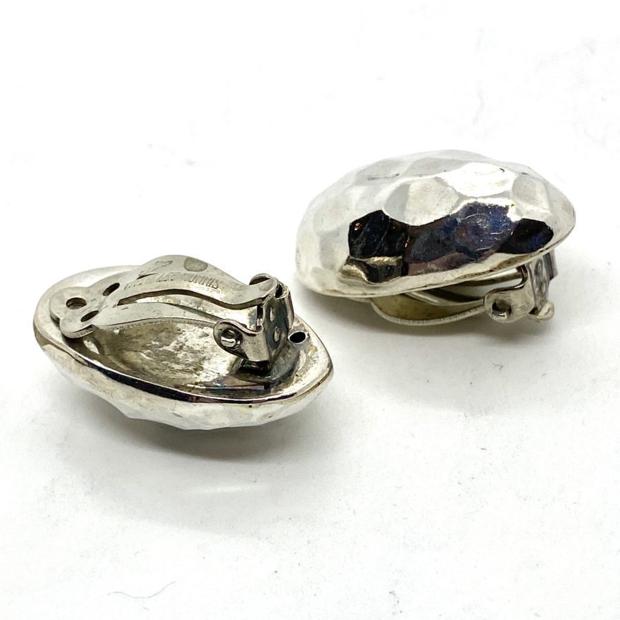 Robert Lee Morris Whittled Pebble Button Earrings - Image 2