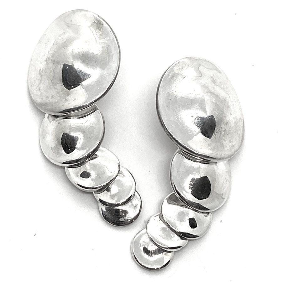 Robert Lee Morris Graduated Disc Drop Earrings