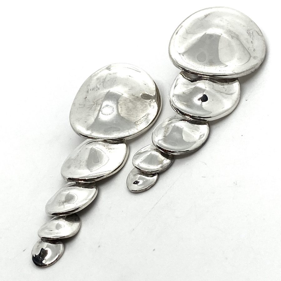 Robert Lee Morris Graduated Disc Drop Earrings - Image 2