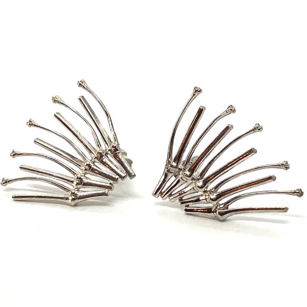 Robert Lee Morris Silver Bamboo Spray Earrings