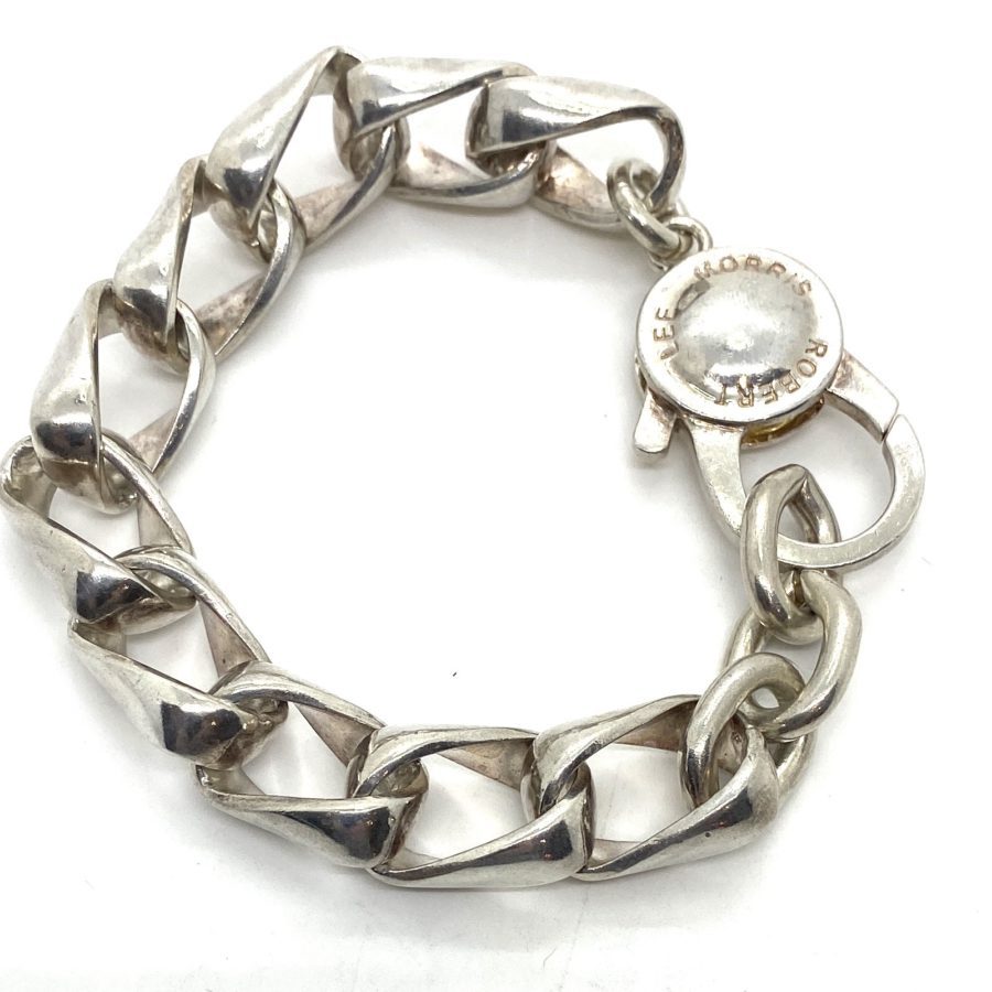 Robert Lee Morris S/S Twisted Curb Chain with Mega Lobster Bracelet
