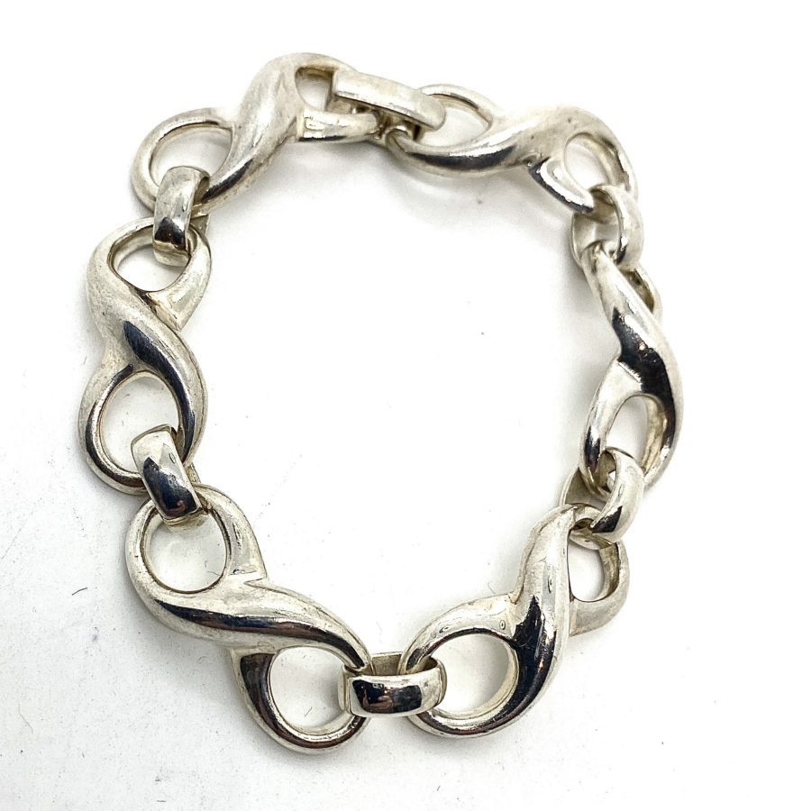Robert Lee Morris Silver Eternity Link Bracelet