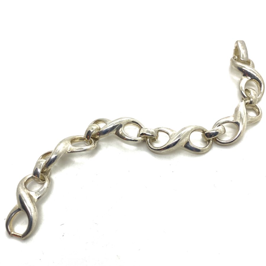 Robert Lee Morris Silver Eternity Link Bracelet - Image 2