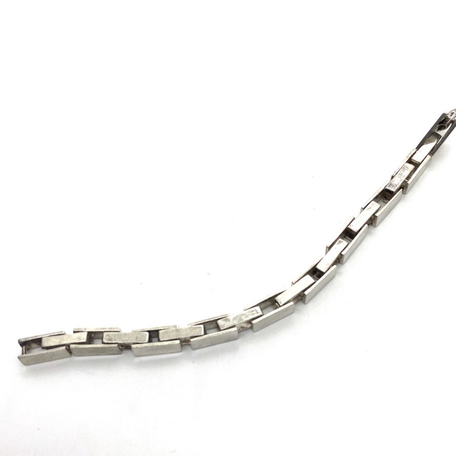 Robert Lee Morris Silver Box Link Bracelet - Image 3