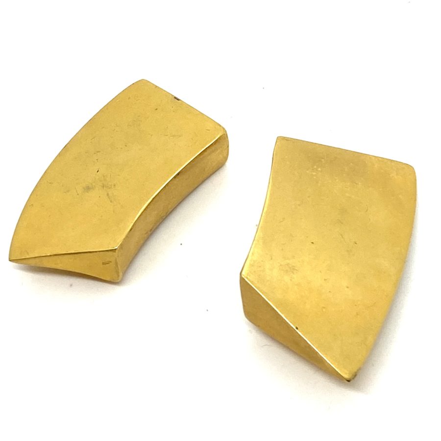 Robert Lee Morris for Donna Karan Curved Wedge Earrings - Image 2