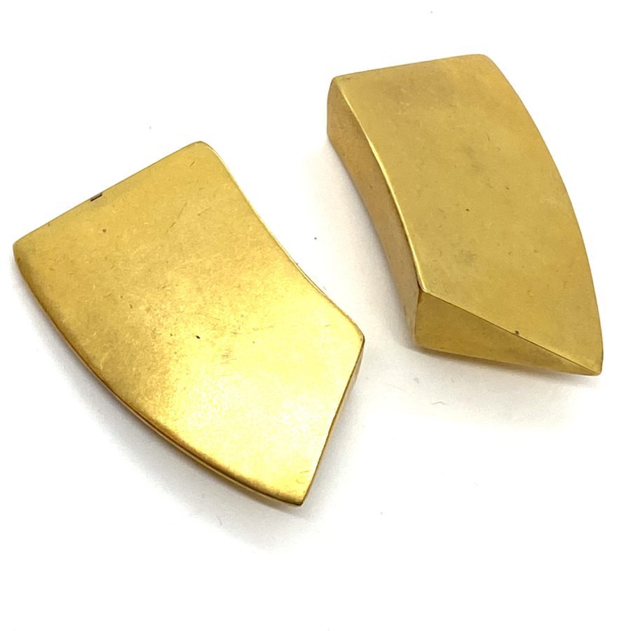 Robert Lee Morris for Donna Karan Curved Wedge Earrings