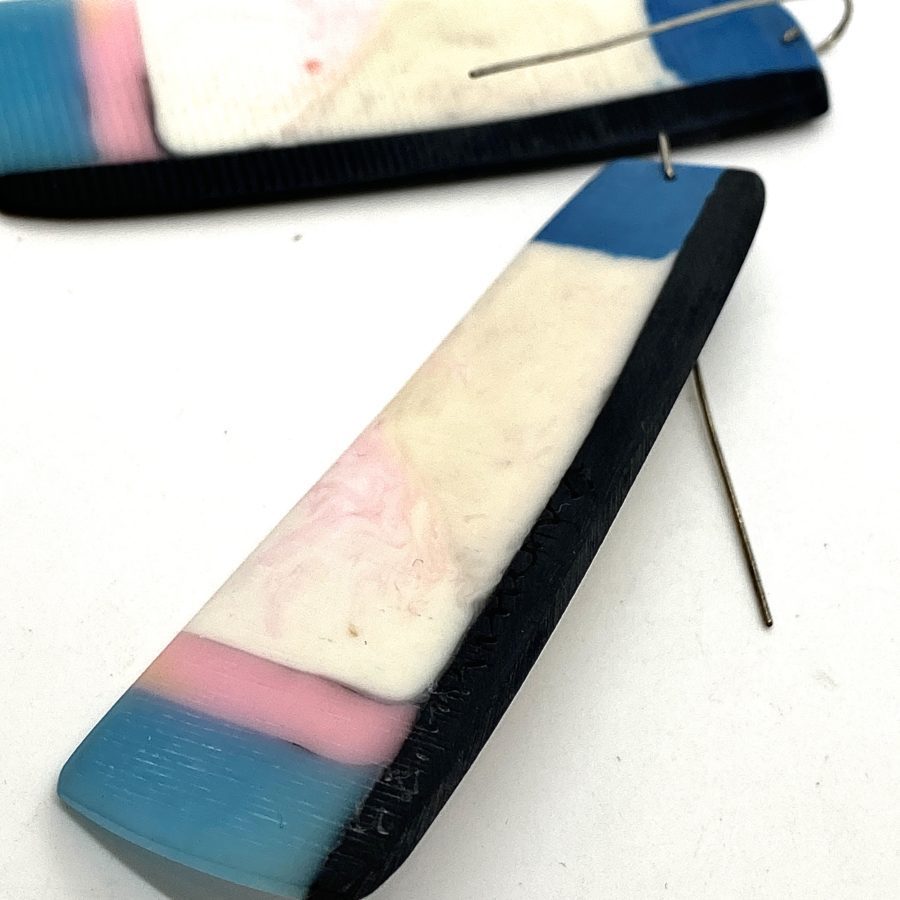 Cara Croninger XX Long Summer Blue Sea Earrings - Image 2