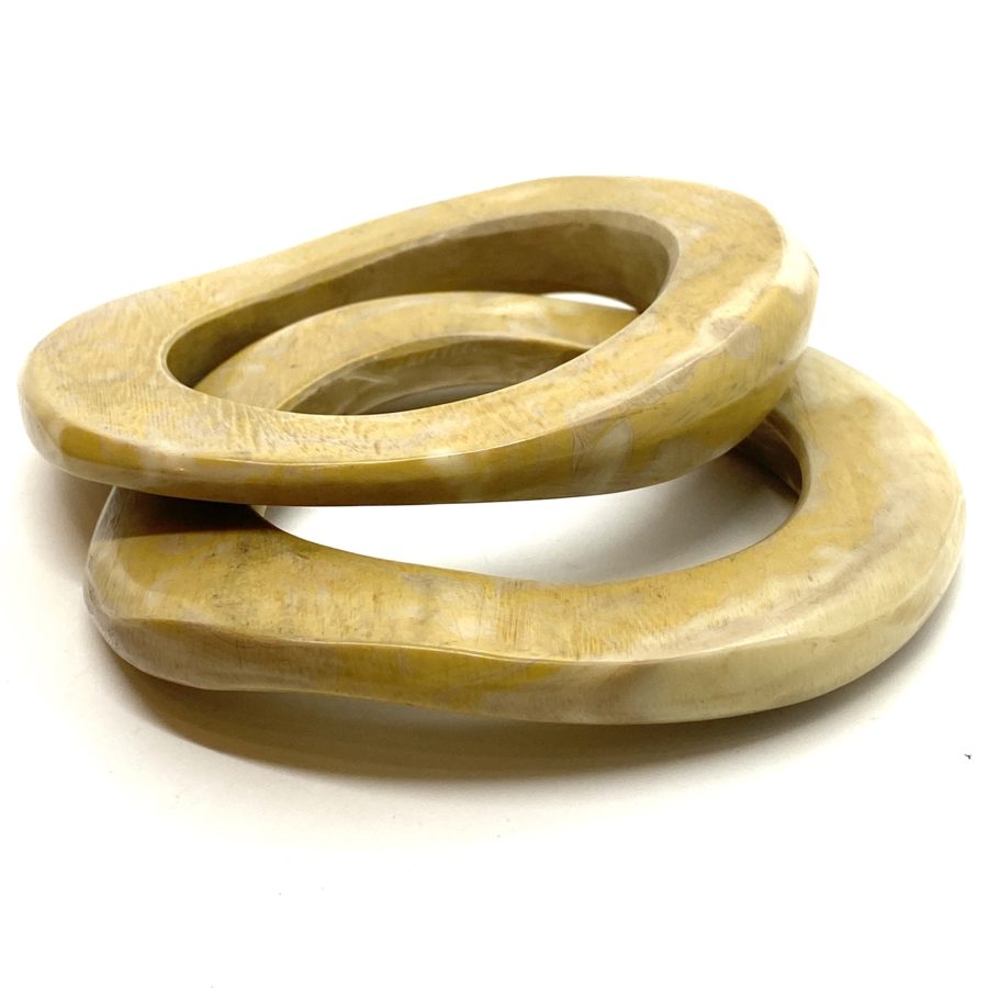 Cara Croninger Creamy Resin Bangle Set Of Two - Image 2
