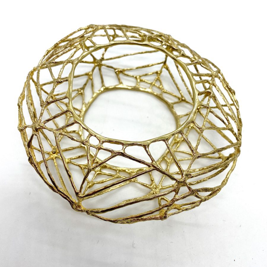 John Iverson Vermeil Basket Bangle - Image 3