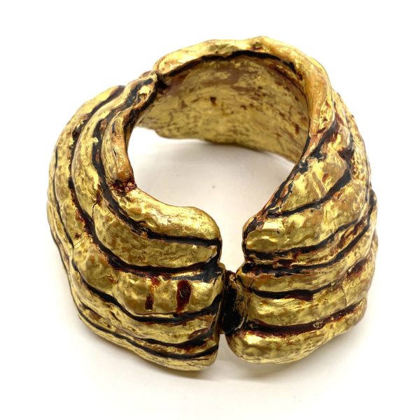 Gloria Lomas Lichen Bangle with Opening and Catch