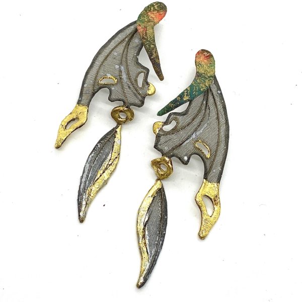 Eric Rhein Long Fairy Wing Earrings