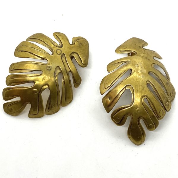 Gloria Lomas Palm Leaf Earrings